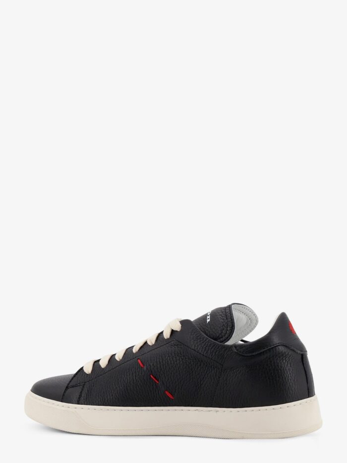 KITON CIRO PAONE Leather Sneakers With Iconic Side Stitching