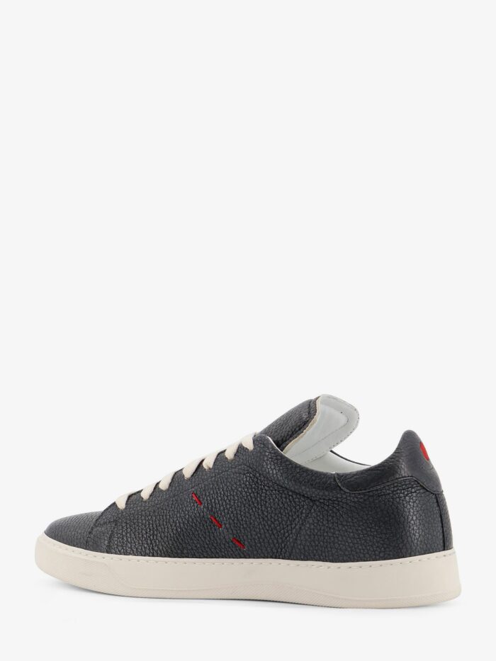 KITON CIRO PAONE Leather Sneakers With Iconic Side Stitching