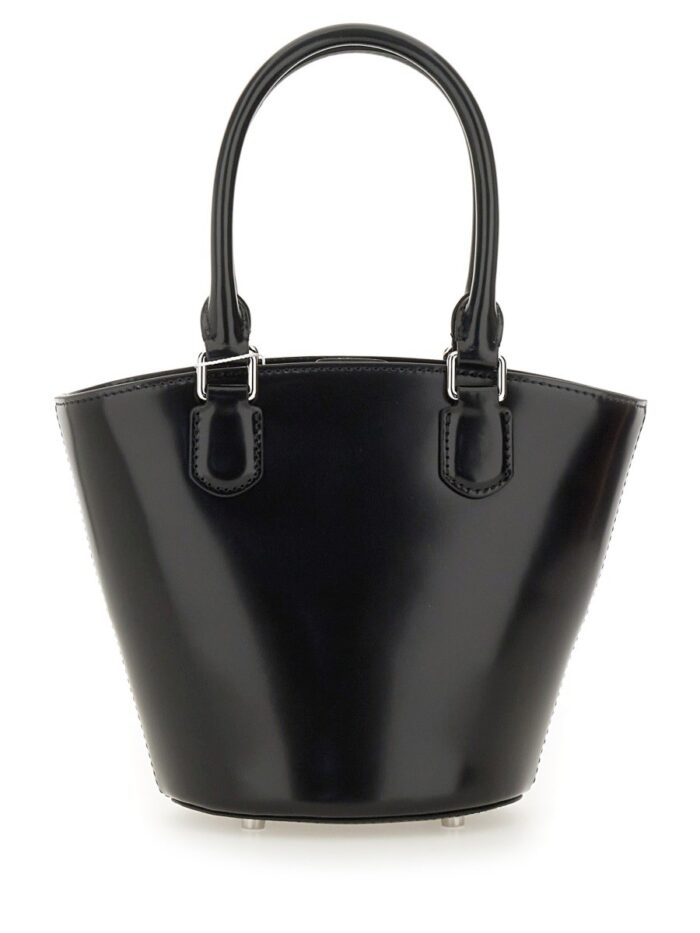Self-portrait Leather Tote Bag With Charm