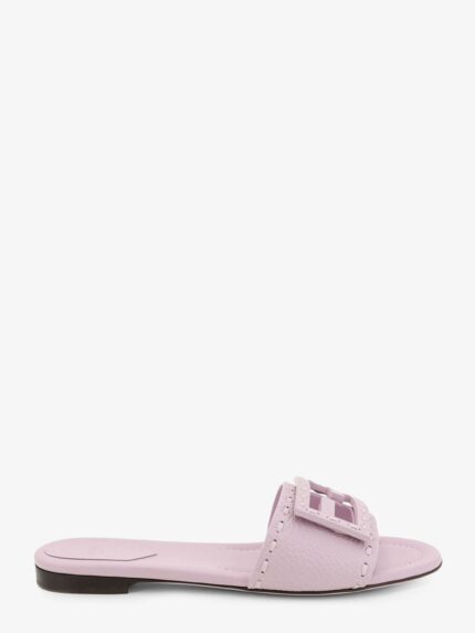 Fendi Leather Tube Sandals