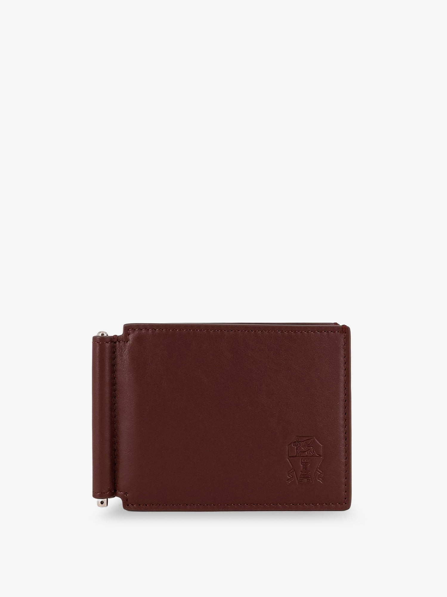 Brunello Cucinelli Leather Wallet With Engraved Logo