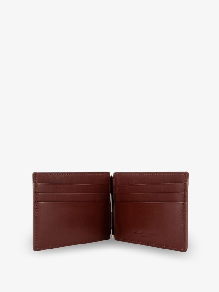 Brunello Cucinelli Leather Wallet With Engraved Logo