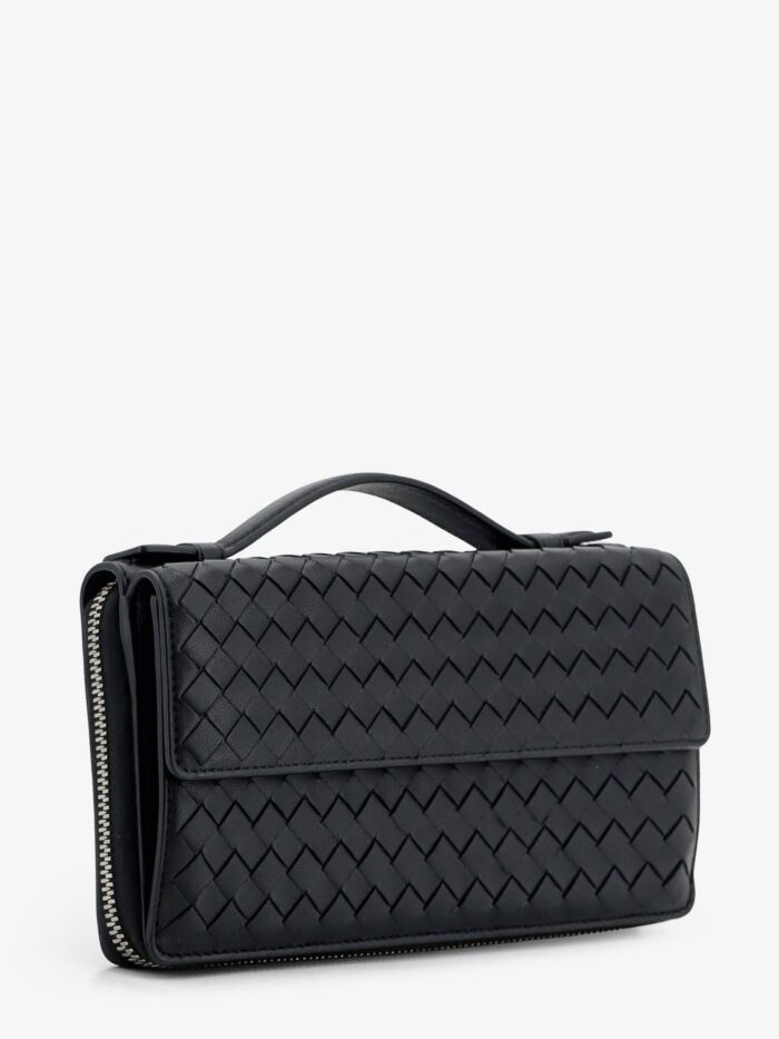 Bottega Veneta Leather Wallet With Intrecciato Pattern