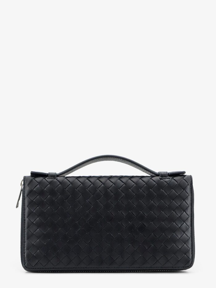 Bottega Veneta Leather Wallet With Intrecciato Pattern