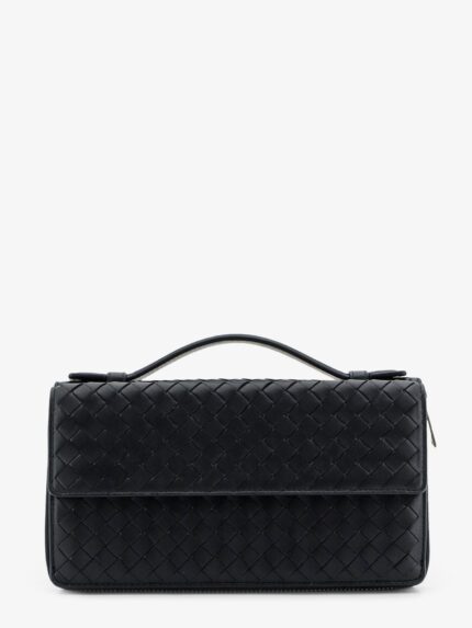 Bottega Veneta Leather Wallet With Intrecciato Pattern