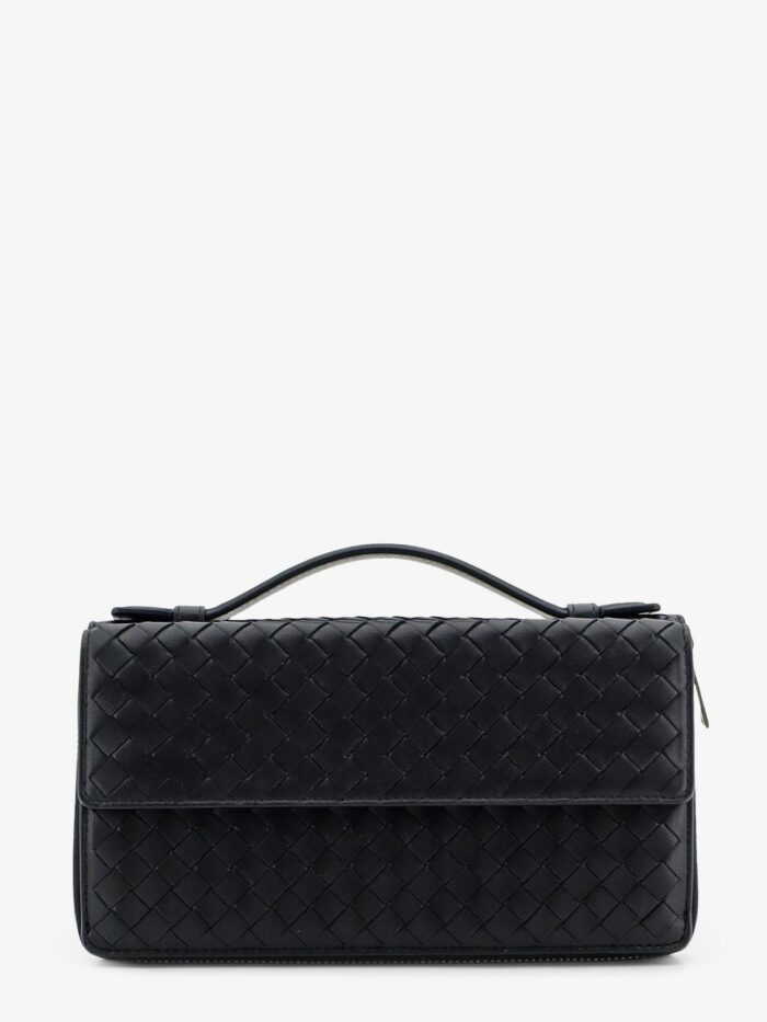bottega veneta leather wallet with intrecciato pattern Bottega Veneta Leather Wallet With Intrecciato Pattern