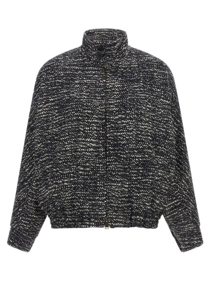 DARKPARK 'Lee' Bouclé Wool Bomber Jacket