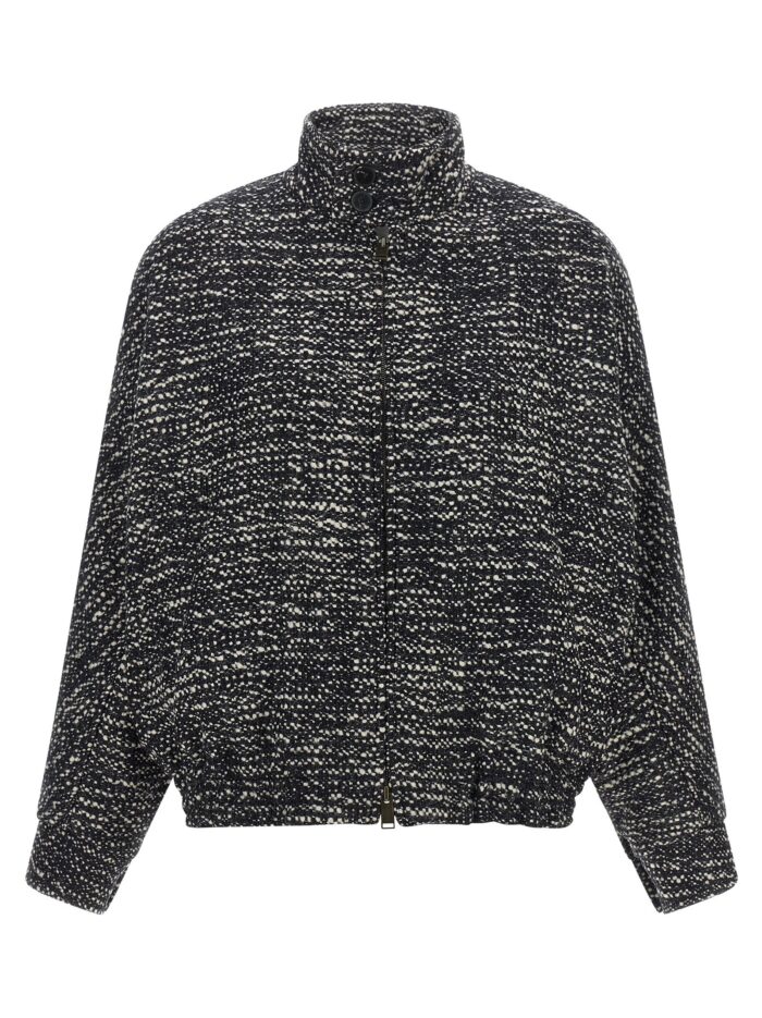 darkpark 'lee' bouclé wool bomber jacket DARKPARK 'Lee' Bouclé Wool Bomber Jacket