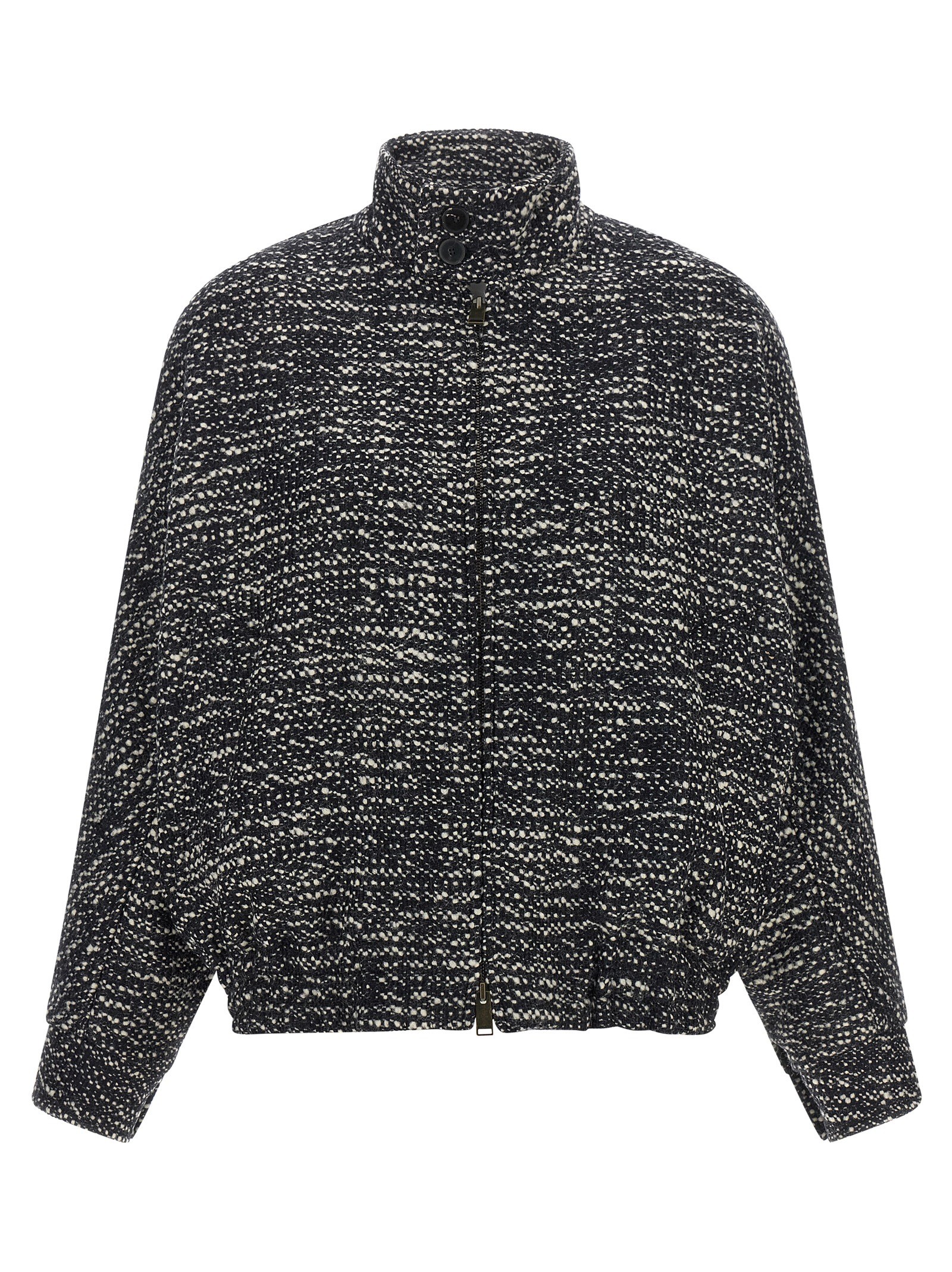 DARKPARK 'Lee' Bouclé Wool Bomber Jacket