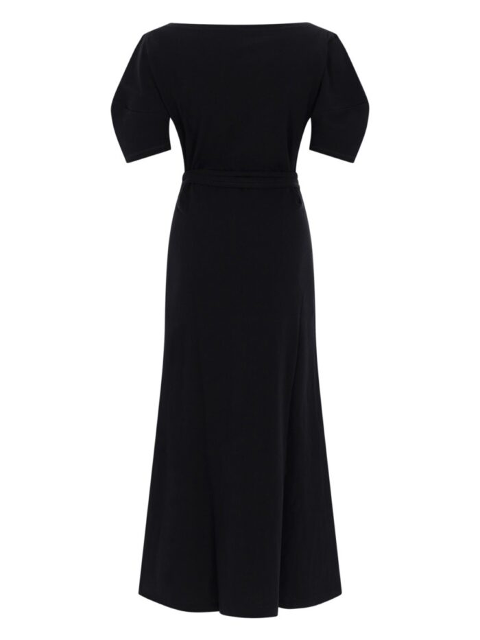 LEMAIRE COTTON AND LINEN MIDI DRESS