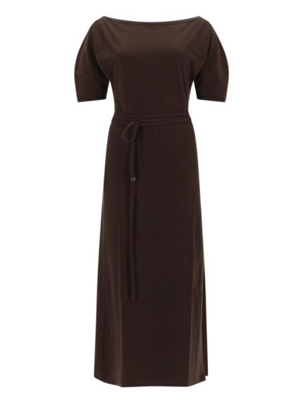 LEMAIRE COTTON AND LINEN MIDI DRESS