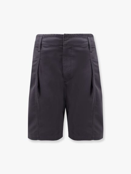 LEMAIRE Cotton Shorts With Maxi Pleats