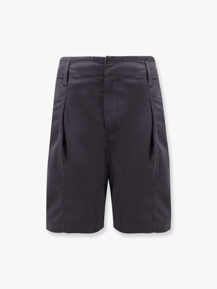 LEMAIRE Cotton Shorts With Maxi Pleats