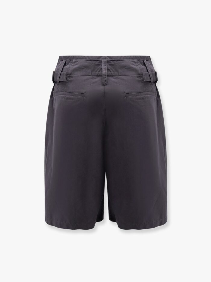 LEMAIRE Cotton Shorts With Maxi Pleats