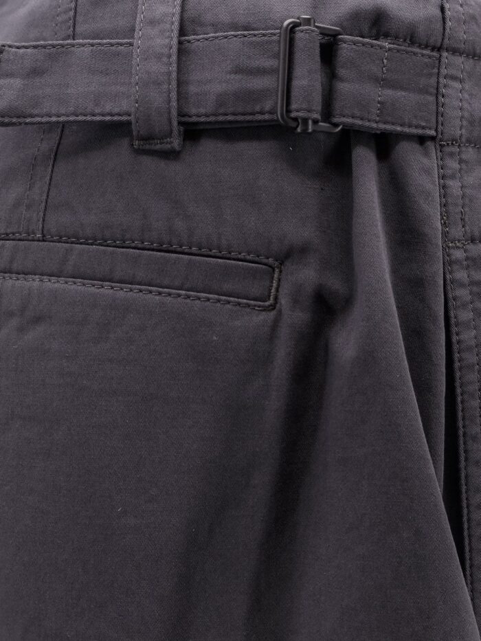 LEMAIRE Cotton Shorts With Maxi Pleats