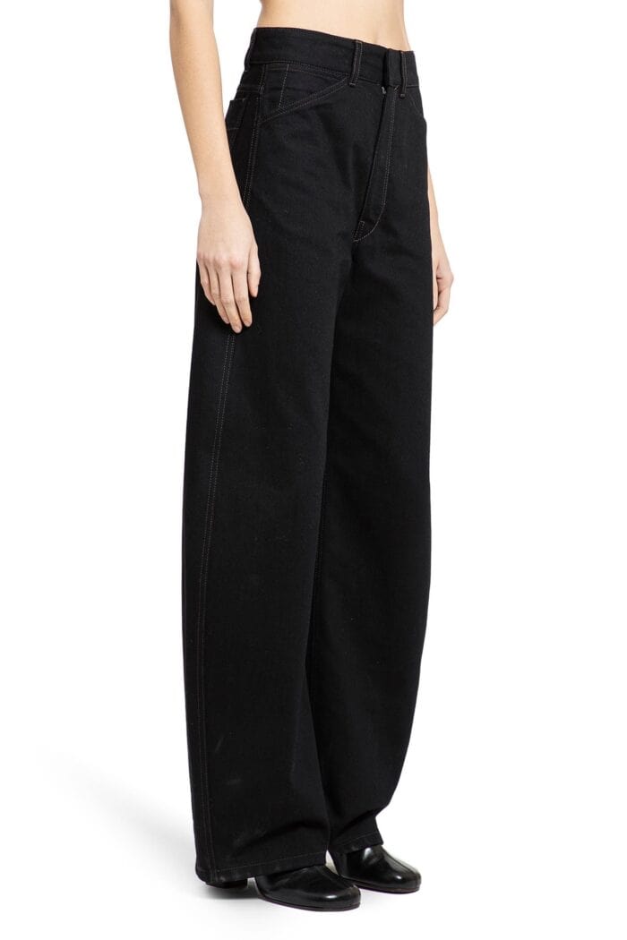 LEMAIRE High-waisted Curved Denim Pants