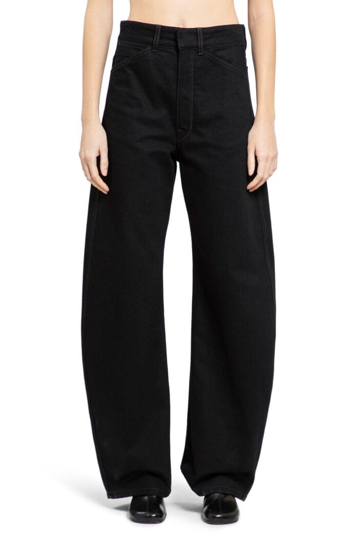 LEMAIRE High-waisted Curved Denim Pants