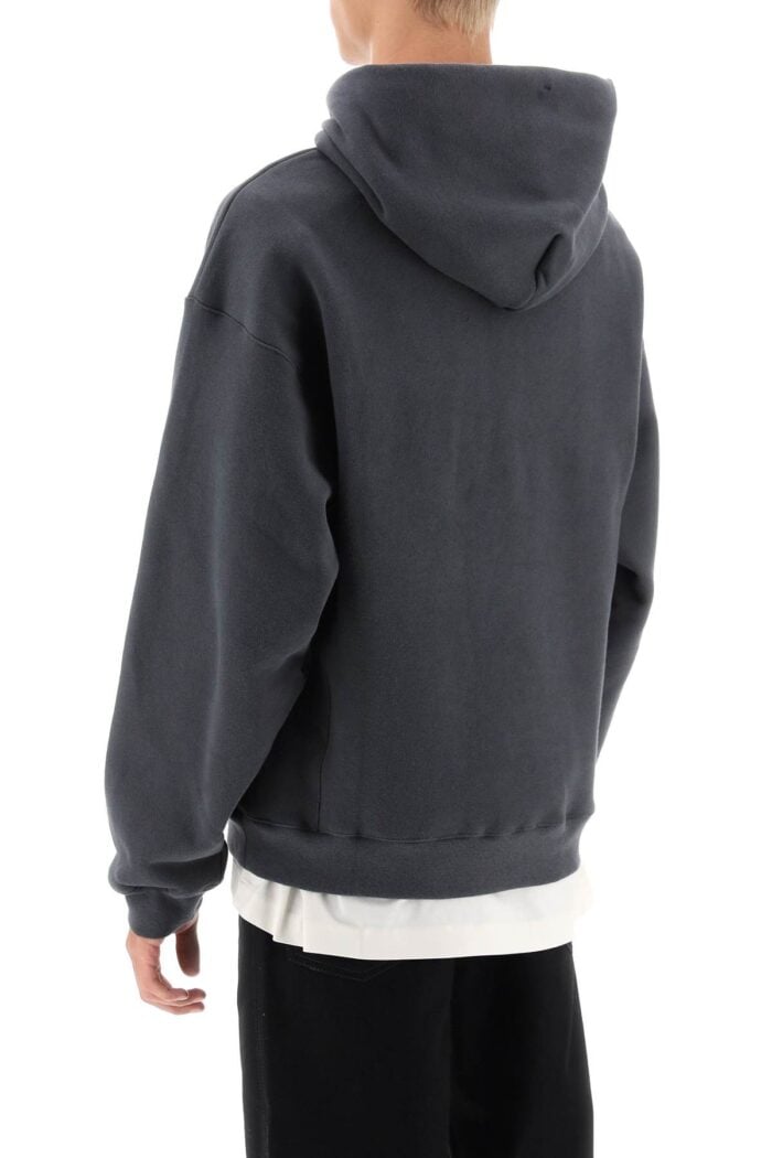 Lemaire Hoodie In Fleece-back Cotton