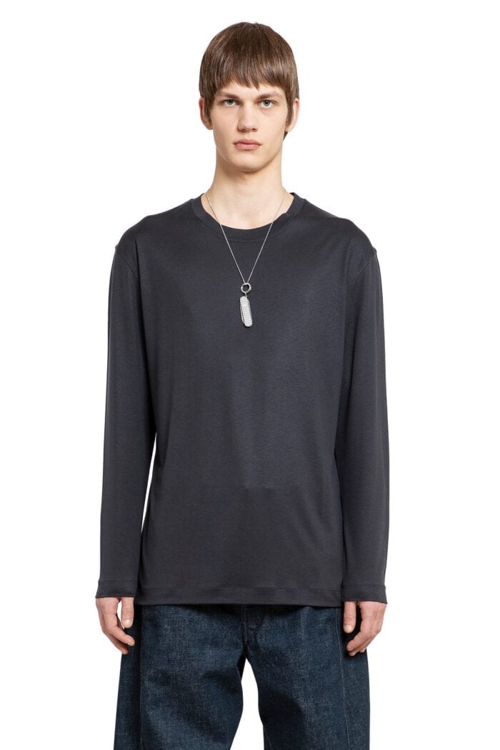lemaire long sleeve t shirt in silk jersey LEMAIRE Long Sleeve T-shirt In Silk Jersey