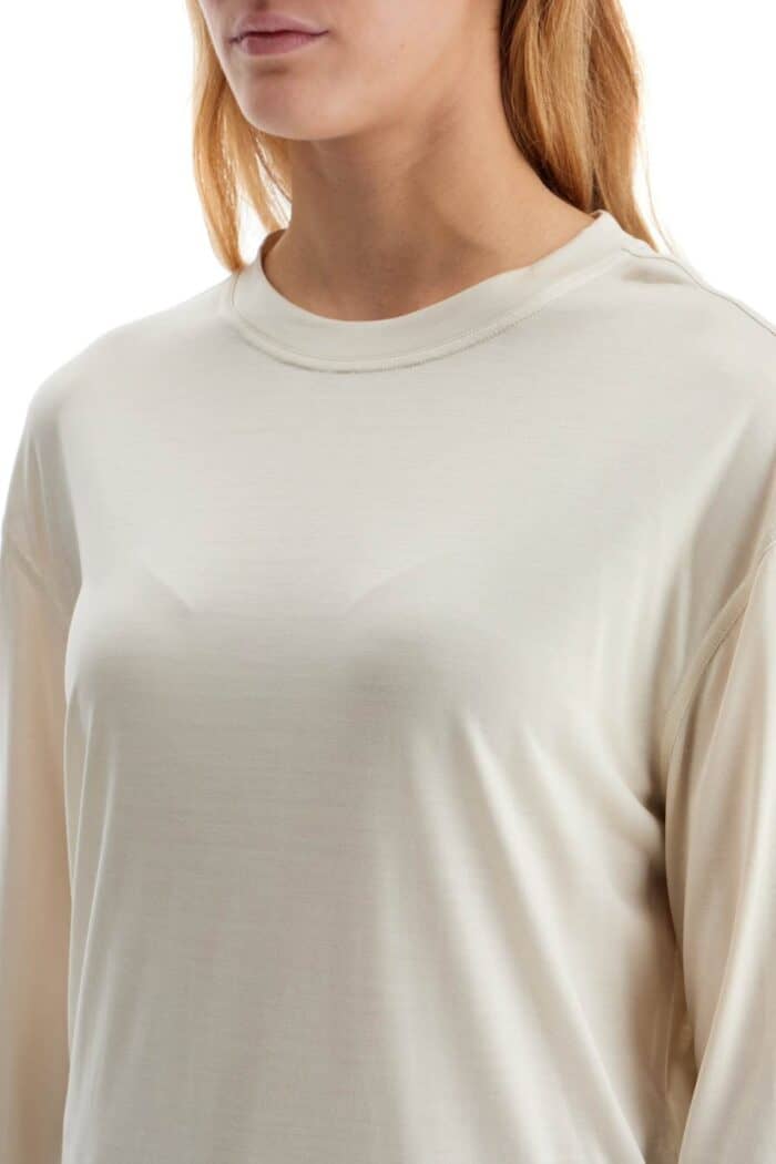 LEMAIRE Long-sleeved Silk T-shirt For