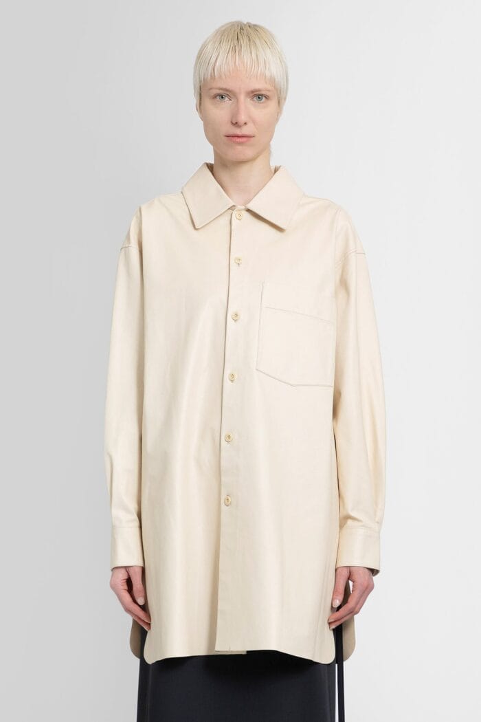 LEMAIRE Loose Overshirt In Nappa Cow Leather