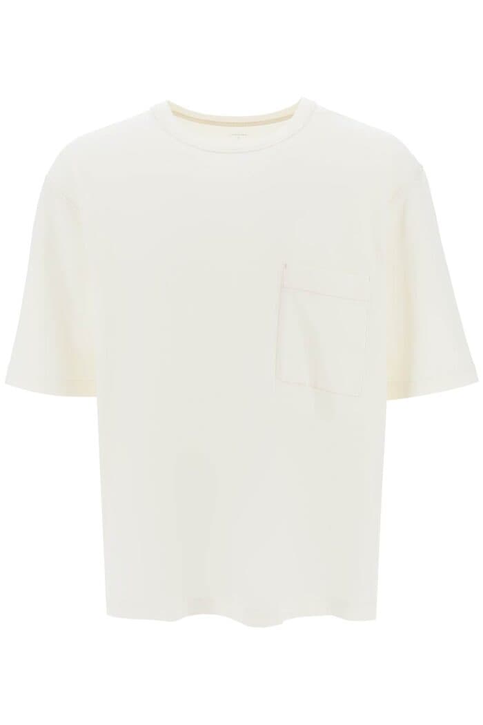 Lemaire Oversized T-shirt With Patch Pocket