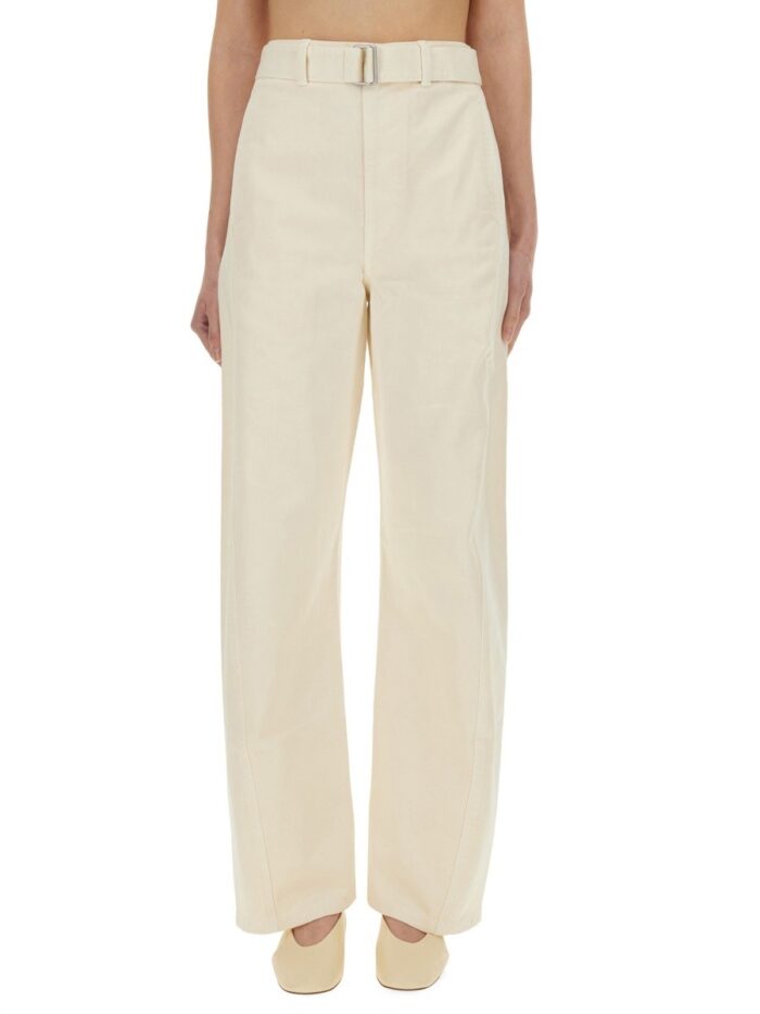 LEMAIRE PANTS WITH "TWISTED" BELT