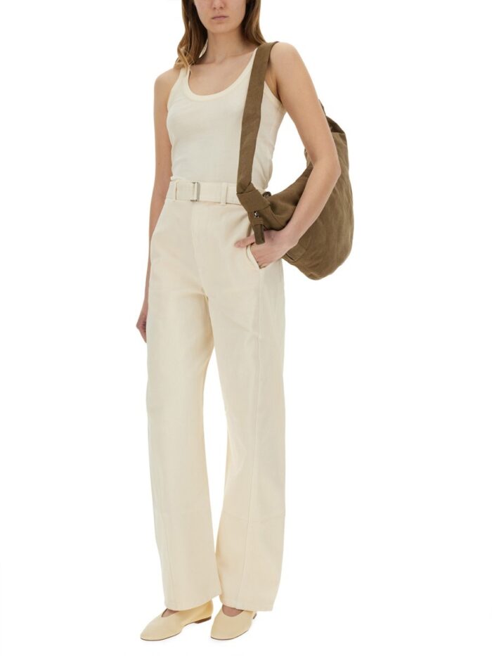 LEMAIRE PANTS WITH "TWISTED" BELT