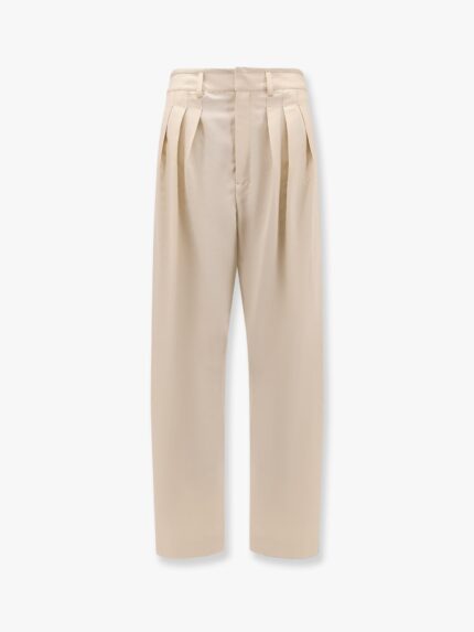 LEMAIRE Pleated Tailored Wool Blend Trouser