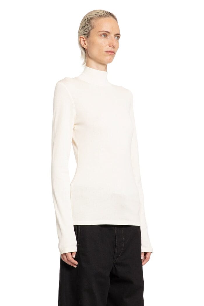 LEMAIRE Rib Turtleneck Long Sleeve Top