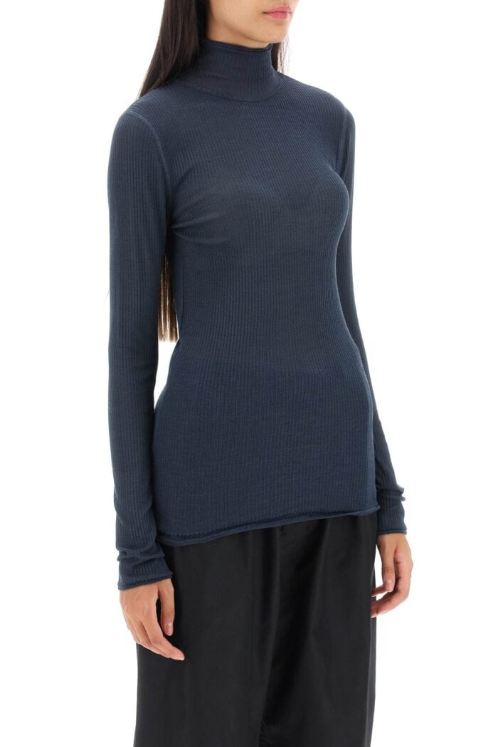 Lemaire Seamless Silk Turtleneck Sweater