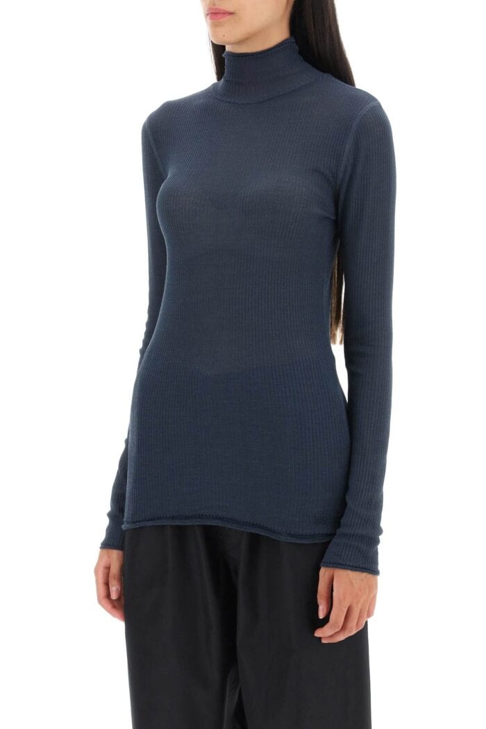 Lemaire Seamless Silk Turtleneck Sweater