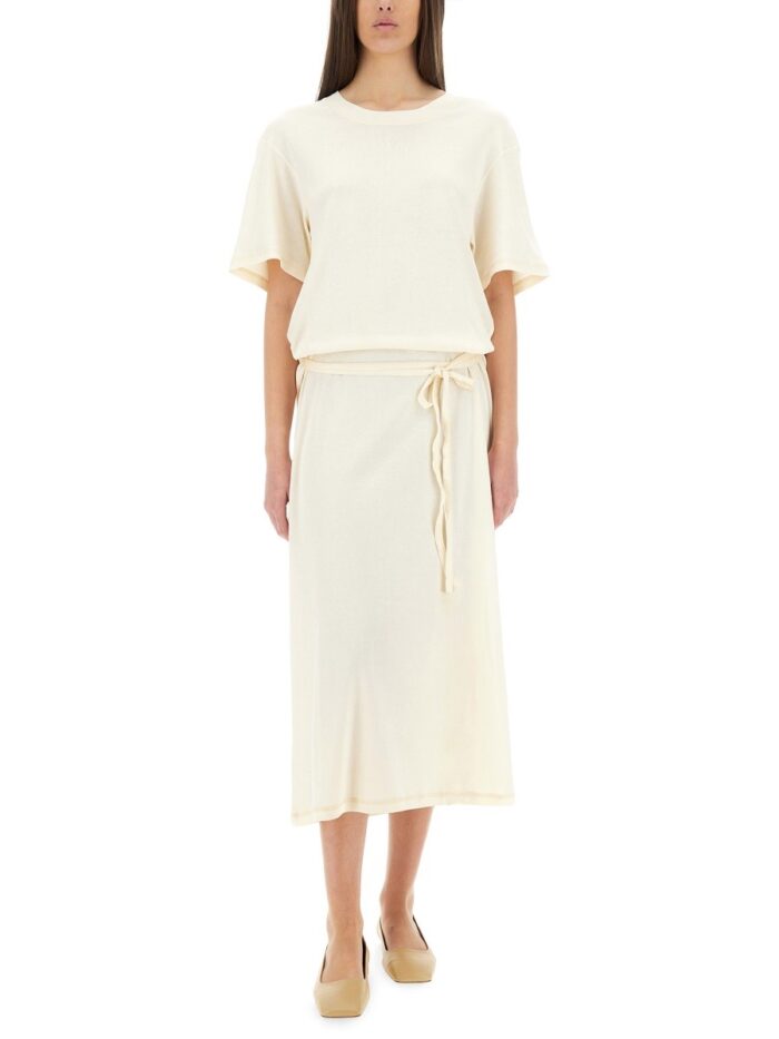LEMAIRE T-SHIRT DRESS WITH BELT