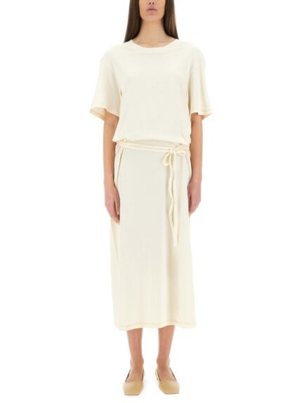 LEMAIRE T-SHIRT DRESS WITH BELT