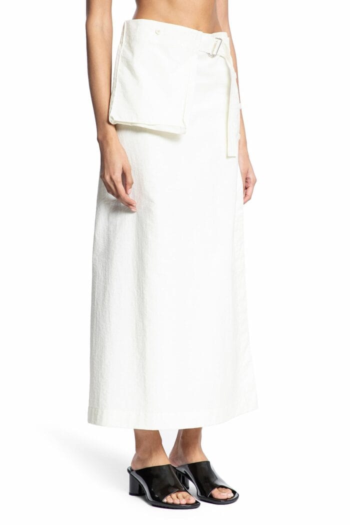 LEMAIRE Technical Cotton Long Wrap Skirt