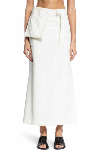 LEMAIRE Technical Cotton Long Wrap Skirt