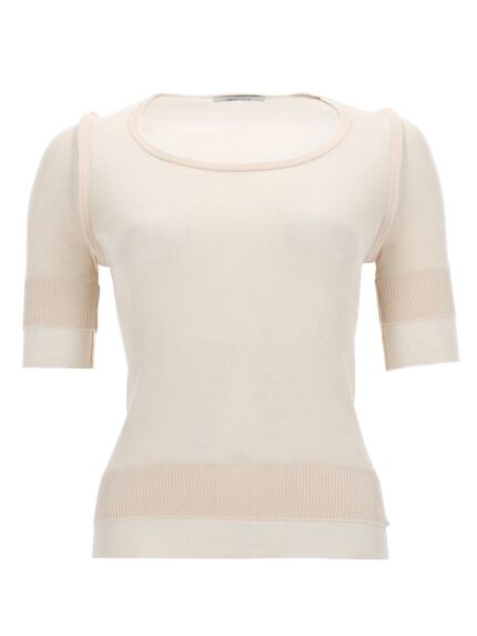 LEMAIRE "TROMPE L'OEIL" VISCOSE AND SILK TOP