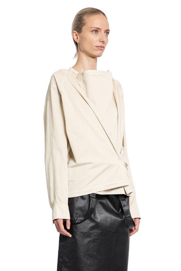 LEMAIRE Twisted Top In Light Cotton Satin