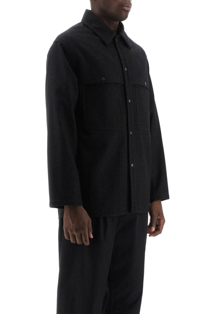 Lemaire Wool-and-cotton Overshirt