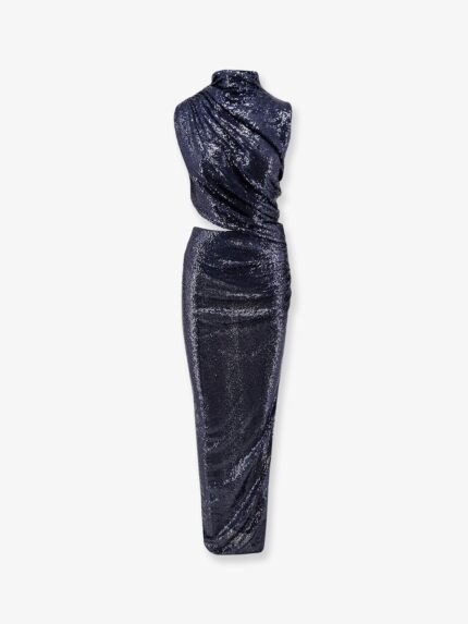 AMAZUÌN Leo Stretch Tulle Dress With Sequins