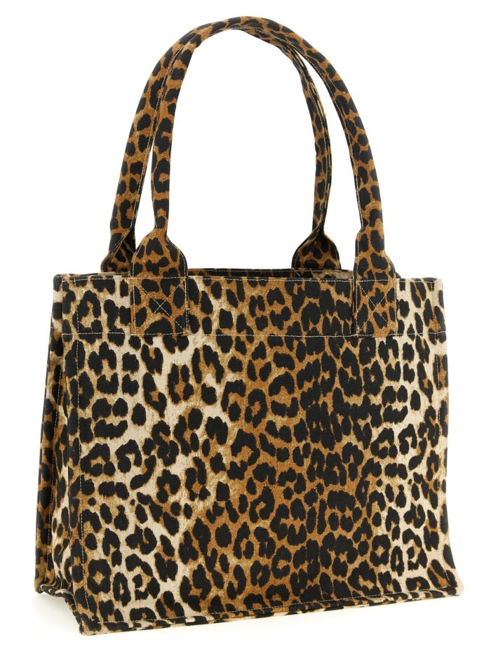 GANNI 'Leopard' Large Shopping Bag
