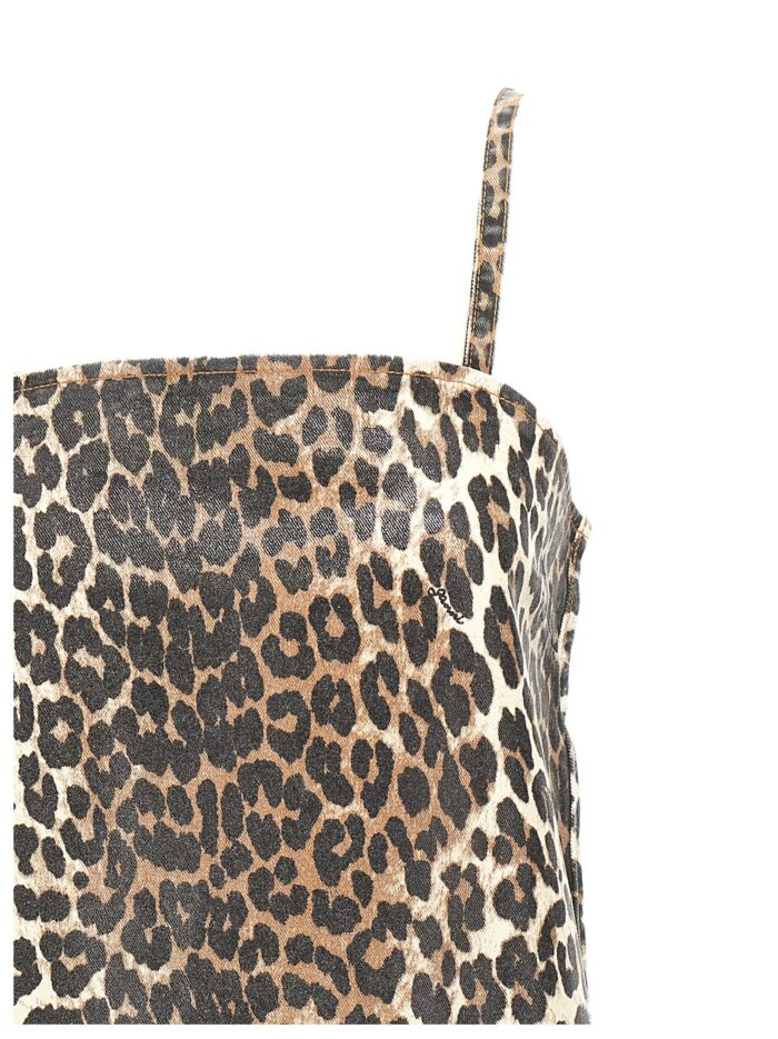 GANNI Leopard Mini Dress