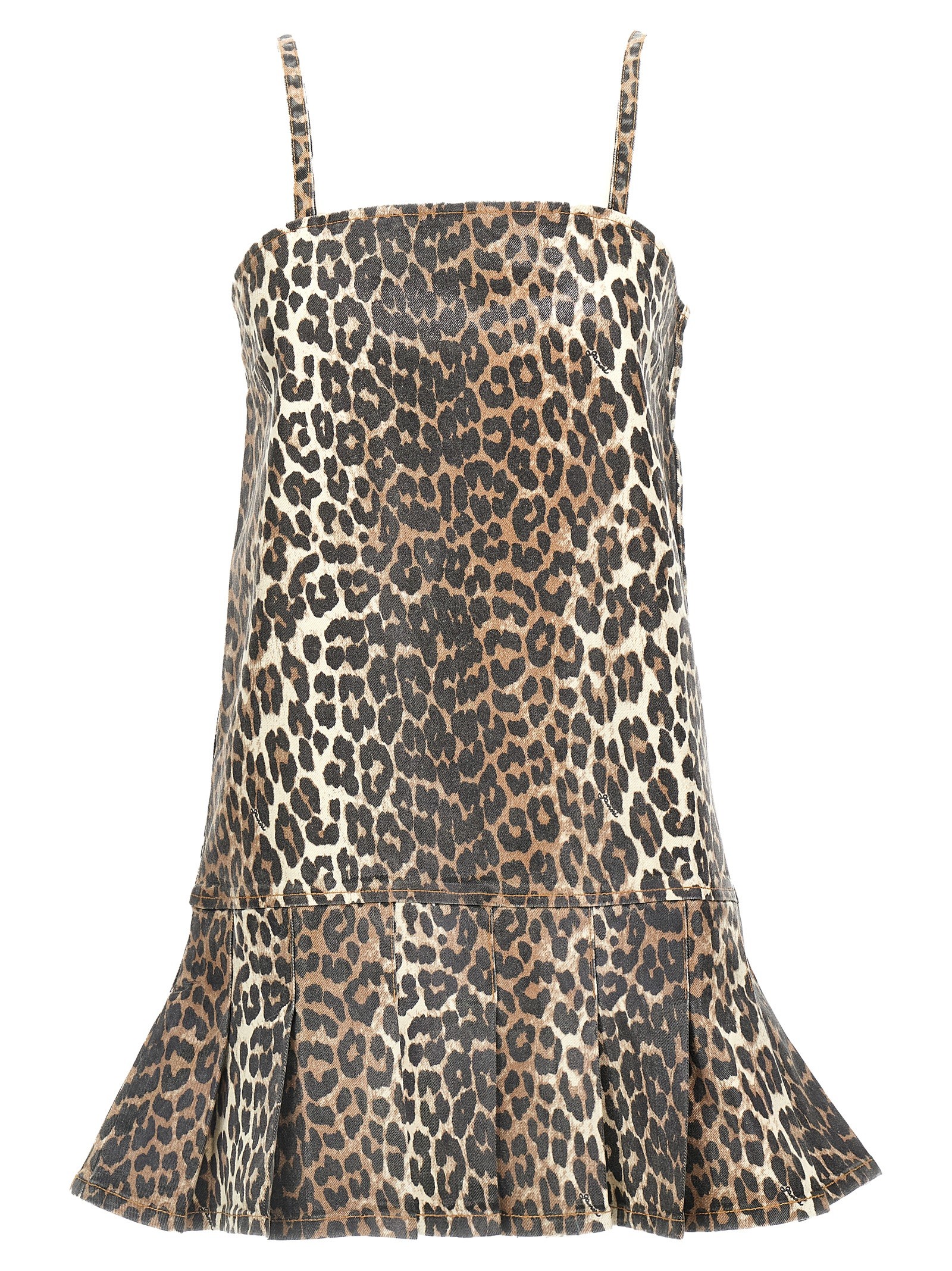 GANNI Leopard Mini Dress