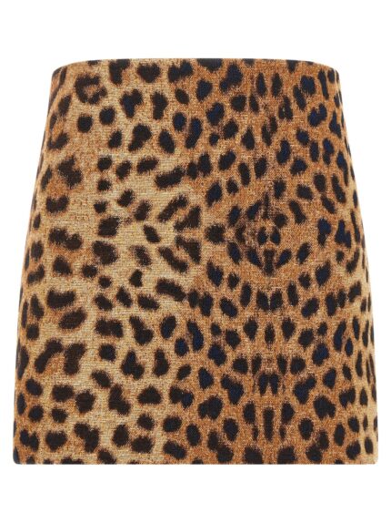 FEDERICA BONIFACI 'Leopard' Mini Skirt