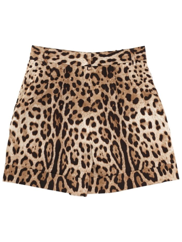 Dolce & Gabbana Leopard Print Shorts