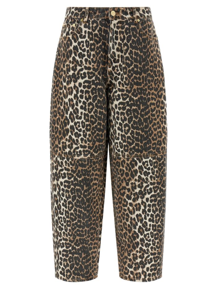 ganni 'leopard printed stary' jeans GANNI 'Leopard Printed Stary' Jeans