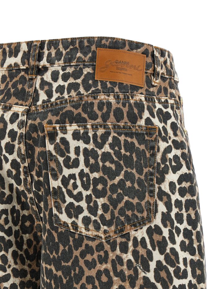 GANNI 'Leopard Printed Stary' Jeans