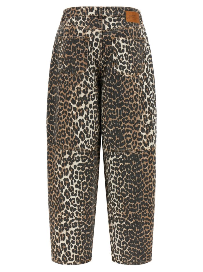 GANNI 'Leopard Printed Stary' Jeans