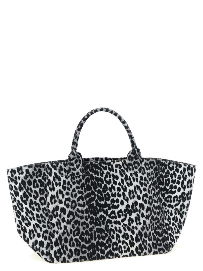GANNI 'Leopard Sequin XXL Tote' Shopping Bag