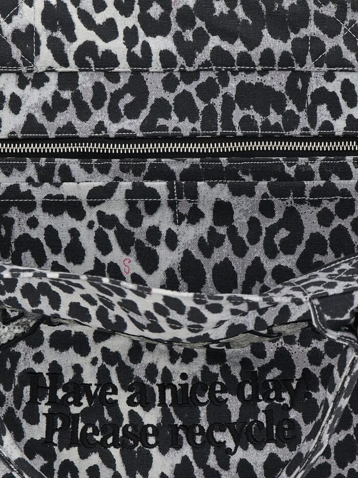 GANNI 'Leopard Sequin XXL Tote' Shopping Bag